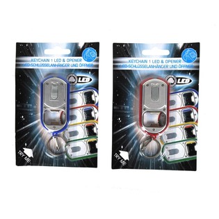 Opener tal-Fliexken bil-Flashlight u Keyring fuq Karta (12-il biċċa)