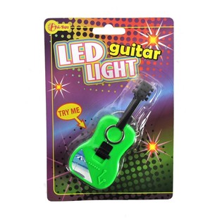 KEYCHAIN KITARRA BIL-FLASHLIGHT FUQ KARTA (24 biċċ.)