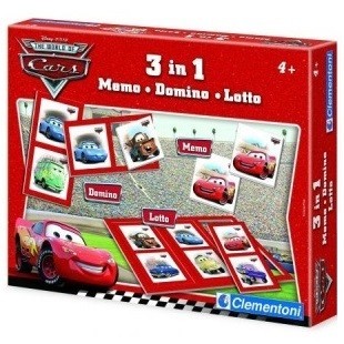 SET TA' LOGĦOB 3 F'1 DISNEY PIXAR CARS - MEMO - DOMINO - LOTTO