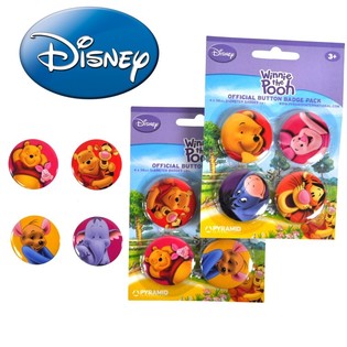 Sett ta' 4 Badges Disney Winnie the Pooh (24 pz.)