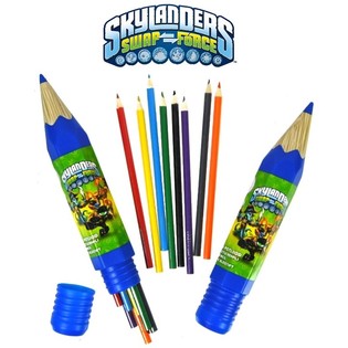 Lapes tal-Kulur Skylanders - Set ta' 8 f'Tubu Kbir (6 biċċa)