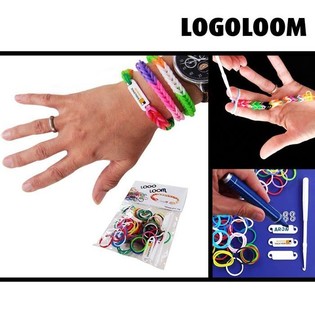 "LOGOLOOM" Sett biex Tagħmel il-Brazzuletti bit-Tags (50 biċċa)
