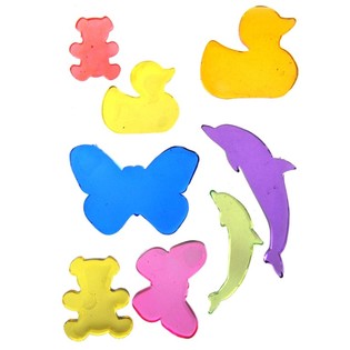 Stickers tal-Ġel Dekorattivi Jelly Gems 22x12 cm (24 pz.)