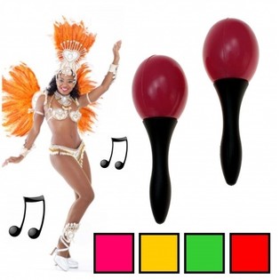Sett ta' 2 Maracas 14 cm (20 sett)