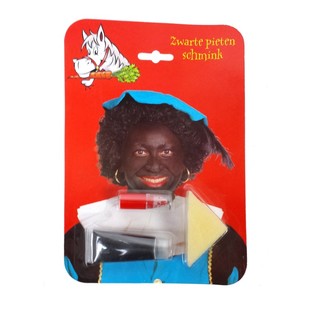 Set tal-Mejkapp Zwarte Piet fuq Kard (6 pz.)