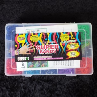 2,600 Super Bands / Lastiku Loom f'Kaxxa Kbira (Pakk ta' 6)
