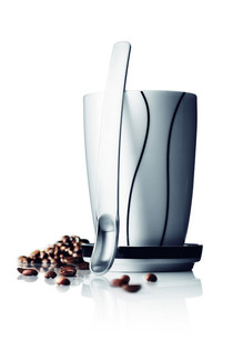 TAZZA TERMOMUG KBIRA MENU BLACK CONTOUR B'SOTAZZA U SPUNA TAL-LATTE (1 biċċa)