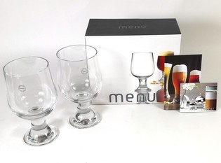 MENU - Sett ta' 2 tazza tal-birra skura (1 pz.)