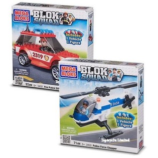MEGA BLOKS - SUV TAT-TIFI TAD-DUBBIEB U ĦELIKOPTER TAL-PULIZIJA (2 pz.)