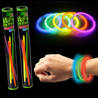 12-il biċċa Glow Sticks f'Tubu (22 tubu)