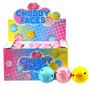 Blalen tal-foam b'uċuħ ferrieħa ta' annimali f'display 6 cm (24 biċċa)