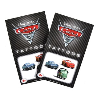 Sett ta' 3 Tatwaġġi Disney Cars 2 għat-Tfal (50 pz)