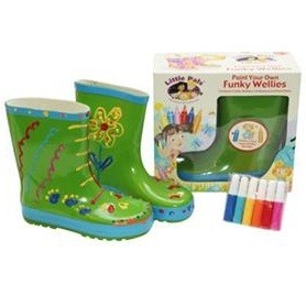 FUNKY WELLIES - LESTI D-DISINN TAL-BOOTS TIEGĦEK - ĦODOR / DAQS: 30