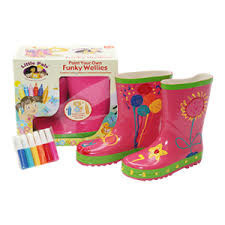 Funky Wellies - Ikkolorixxi l-Butts tax-Xita Tiegħek - Roża / Daqs: 28