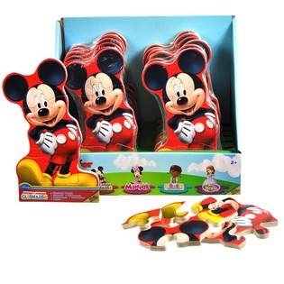Disney Mickey Mouse Clubhouse puzzle tal-injam f'display (12-il biċċa)