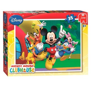 Jumbo Disney Mickey Mouse Clubhouse Jumping Puzzle 35 Biċċa (3 biċċiet)