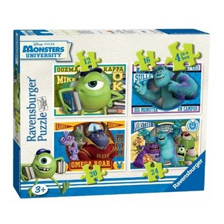 DISNEY PIXAR MONSTERS UNIVERSITY PUZZLES 4-F'WIEĦED (6 biċċiet)