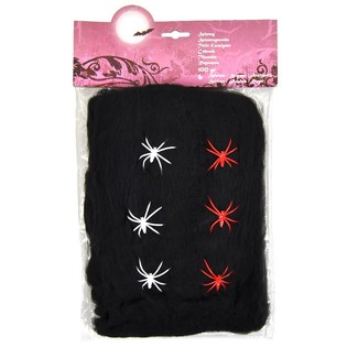 Għanqbuda tal-Halloween Sewda 100g b'6 Brimb (6 biċċiet)
