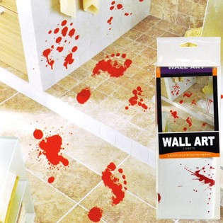 Stikers tal-Ħajt għal Halloween Traċċi tad-Demm (2 biċċiet)