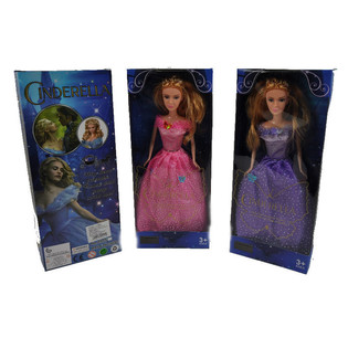 Doll tal-Fairy Tale ta' Cinderella, Kuluri Misti (3 biċċiet)