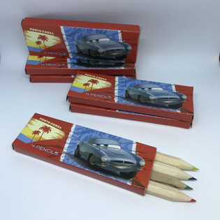 Lapes tal-Kulur Disney Cars - Sett ta' 4 f'Kaxxa (48 pz)