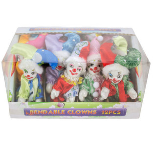 Clowns tal-Porċellana f'Display Box (12-il biċċa)