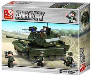 Sluban Tank M38-B6500 Army Blokkijiet tal-Kostruzzjoni (1 pz)