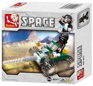 Sluban Space Vehicle M38-B0317 Vettura Spazjali Blokki tal-Bini (1 pz)