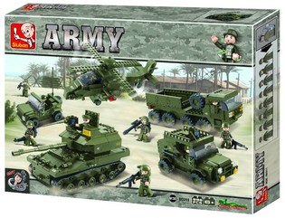 Sett ta' Kostruzzjoni Sluban Army M38-B0311 (1001 biċċa)
