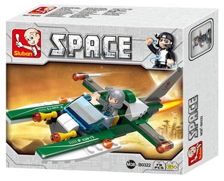 Sluban Space Aircraft M38-B0322 Ajruplan Spazjali (1 pz.)