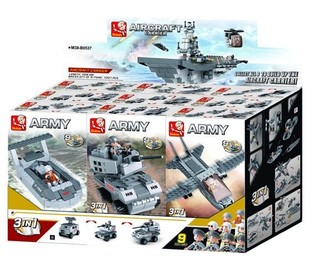 Sluban Aircraft Carrier 9in1 M38-B0537 (1 Display / 9 biċċiet)