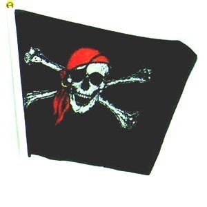 BANDIERA TAL-PIRATI FUQ BASTUN (48 biċċa)