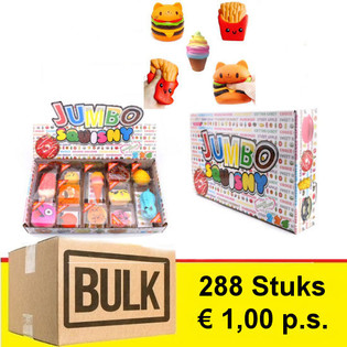 *** OFFERTA BL-INGROSSA *** JUMBO SQUISHY f'Display (288 pz.)