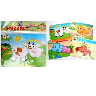 MIX TA' PUZZLES TAL-ANNIMALI, 26x19 cm. (24 pz.)