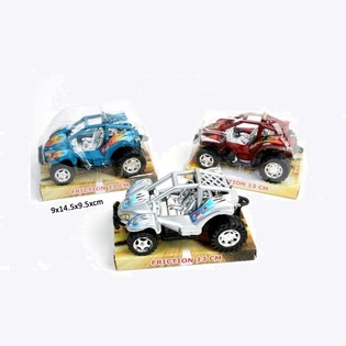 BUGGIES TAL-FRIZZJONI ROBUSTI FUQ KARTA BLISTER, 13 CM (12-il biċċa)