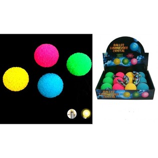 Boċċi kbar tal-kristall li jleqqu (Bouncy Balls) &Oslash; 6,5 cm (12-il biċċa)