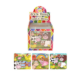 Mini Puzzles Annimali tar-Razzett 13 x 12 cm f'Display (108 biċċā)