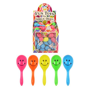 Samba Balls Żgħar (Maracas) bi Smiley - Display (108 biċċa)