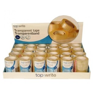 TOPWRITE - 6 ROLLI TEJP TRASPARENTI F'DISPLAY (24 SETT TA' 6 ROLLI)