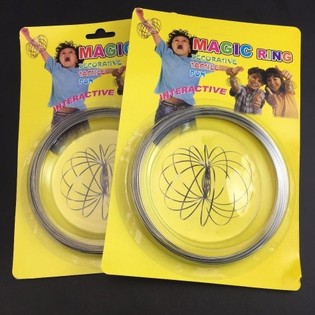 Magic Rings / Flow Rings - Ċurkett Maġiku Kinetic 3D - MULTI COLOR | FUQ KARTA (12-il biċċa)