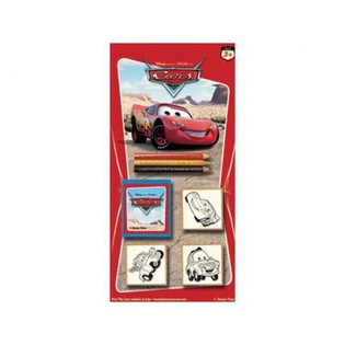 Sett Kbir tal-Kulur u Bolli ta' Disney Cars fuq Kard (24 biċċa)