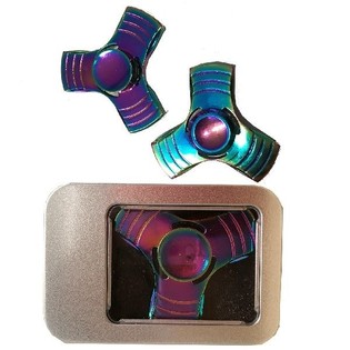 FIDGET SPINNER TAL-METALL F'KAXXA TAR-RIGALI (10 biċċiet)