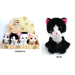 QTATES TAL-PLUSH, MIX DESIGN 16 CM - F'DISPLAY (12-il biċċa)