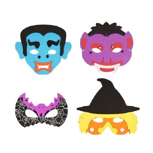 Mix ta' Maskri tal-Halloween tal-Foam (24 biċċa)