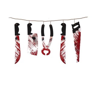 GIRLANDA DEKORATTIVA TAL-HALLOWEEN B'SKIEKEN BID-DEMM &ndash; 180 CM (6 biċċiet)