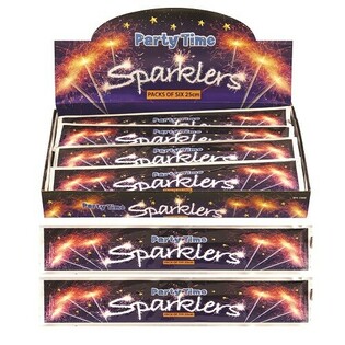 Settijiet ta' 6 Sparklers, 25 cm (36 Pakkett)