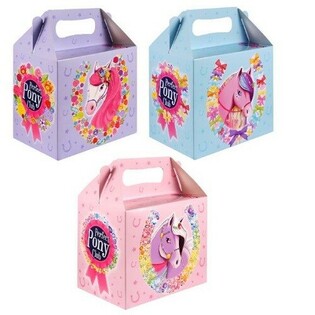 Kaxxa għall-Ilaħlaħ tal-Ikel tat-Tfal – Ponies – 14 x 9.5 x 18 cm (6 pz)