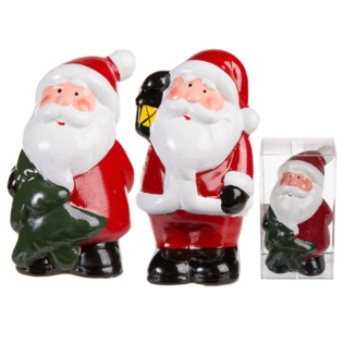SANTAS TAĊ-ĊERAMIKA F'KAXXA TAR-RIGALI, madwar 9 cm (24 biċċa)