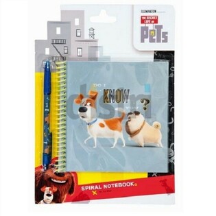 SECRET LIFE OF PETS &ndash; Notebook + Penna (Set ta' 12)