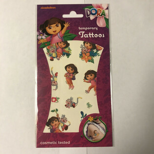 SET TA' TATTOO STICKERS: DORA, 20 x 10 cm (10 biċċiet)
